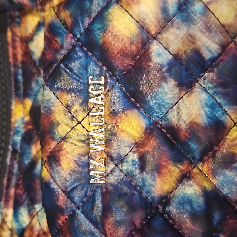 MZ Wallace Sutton Deluxe. Multi Color. TieDye Winter Prism. Pristine! - Picture 6 of 8